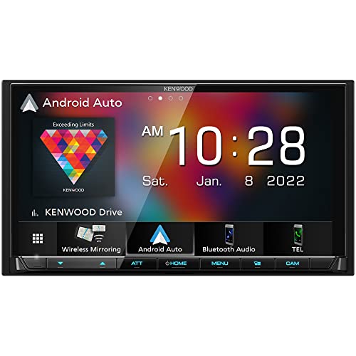 KENWOOD DMX9708S 6.95-Inch Capacitive Touch Screen, Car Stereo, Wired and Wireless CarPlay and Android Auto, Bluetooth, AM/FM Radio, MP3 Player, USB Port, Double DIN, 13-Band EQ, SiriusXM… KENWOOD DMX9708S 6.95-Inch Capacitive Touch Screen, Car Stereo, Wired and Wireless CarPlay and Android Auto, Bluetooth, AM/FM Radio, MP3 Player, USB Port, Double DIN, 13-Band EQ, SiriusXM…